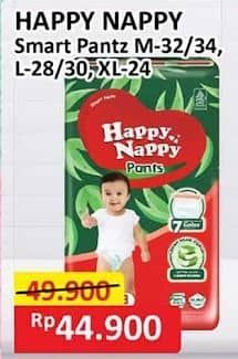 Promo Harga Happy Nappy Smart Pantz Diaper XL24, M34, M32, L30, L28 24 pcs - Alfamart