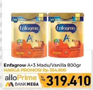Promo Harga Enfagrow A+3 Susu Bubuk Madu, Vanilla 800 gr - Carrefour