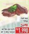 Promo Harga Beef Liver (Hati Sapi) per 100 gr - Hypermart