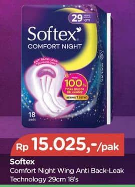 Promo Harga Softex Comfort Night Wing 29cm 18 pcs - TIP TOP