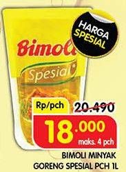 Promo Harga Bimoli Minyak Goreng Spesial 1000 ml - Superindo