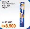 Promo Harga ORAL B Toothbrush Microthin Clean Extra Soft  - Indomaret