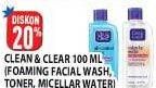 Promo Harga CLEAN & CLEAR Facial Wash  - Hypermart