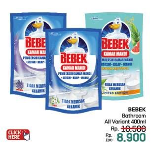 Promo Harga Bebek Bathroom All Variants 400 ml - LotteMart