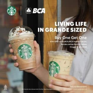 Promo Harga Buy One Get One  - Starbucks