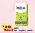 Promo Harga Kotex Fresh Liners Longer & Wider Scented Aloevera 32 pcs - Alfamart