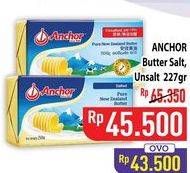 Promo Harga Anchor Butter Salted, Unsalted 227 gr - Hypermart