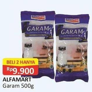 Promo Harga ALFAMART Garam 500 gr - Alfamart