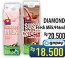 Promo Harga DIAMOND Fresh Milk 946 ml - Hypermart