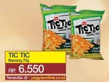 Promo Harga Tic Tic Snack Crunchy Stick Garlic / Bawang 70 gr - Yogya
