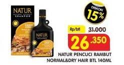 Promo Harga NATUR Shampoo Normal Dry Hair 140 ml - Superindo