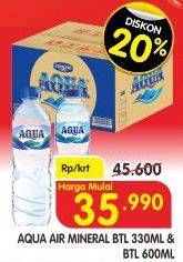Promo Harga AQUA Air Mineral  - Superindo