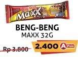 Promo Harga BENG-BENG Wafer Chocolate Maxx 32 gr - Alfamart