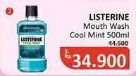 Promo Harga LISTERINE Mouthwash Antiseptic Cool Mint 500 ml - Alfamidi
