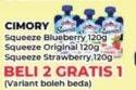 Promo Harga CIMORY Squeeze Yogurt Blueberry, Original, Strawberry 120 gr - Yogya