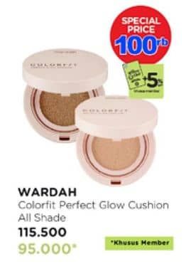Promo Harga Wardah Colorfit Perfect Glow Cushion All Variants 15 gr - Watsons