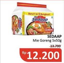 Promo Harga SEDAAP Mie Goreng Original per 5 pcs 90 gr - Alfamidi