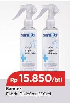 Promo Harga SANITER Fabric Disinfectant Spray 200 ml - TIP TOP