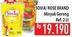 Promo Harga Sovia/ Rose Brand Minyak Goreng  - Hypermart