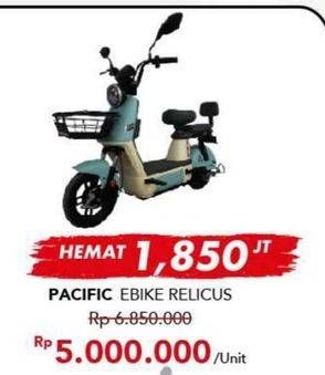 Promo Harga Pacific E-Bike Relicus  - Carrefour