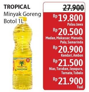 Promo Harga Tropical Minyak Goreng 1000 ml - Alfamidi