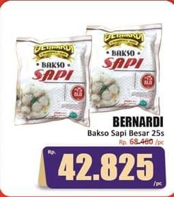 Promo Harga Bernardi Bakso Sapi Besar 25 pcs - Hari Hari