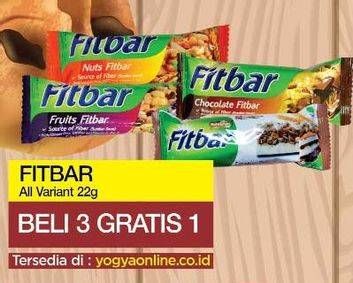 Promo Harga FITBAR Makanan Ringan Sehat All Variants per 4 pcs 22 gr - Yogya