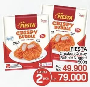 Promo Harga Fiesta Naget Crispy Bubble 500 gr - LotteMart