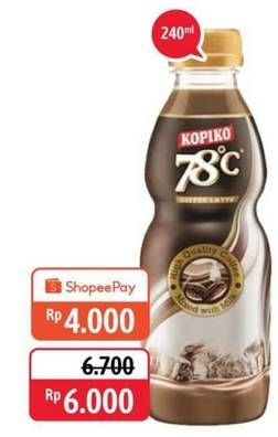 Promo Harga Kopiko 78C Drink 240 ml - Alfamidi