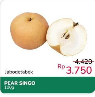 Promo Harga Pear Singo per 100 gr - Indomaret