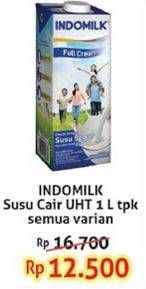 Promo Harga INDOMILK Susu UHT All Variants 1000 ml - Indomaret