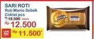 Promo Harga SARI ROTI Manis Sobek Cokelat 216 gr - Indomaret