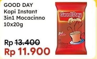 Promo Harga Good Day Instant Coffee 3 in 1 Mocacinno per 10 sachet 20 gr - Indomaret