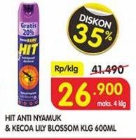 Promo Harga HIT Aerosol Lily Blossom 600 ml - Superindo