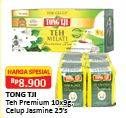 Promo Harga TONG TJI Teh Premium 10x3 g, Celup Jasmine 25's  - Alfamart