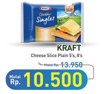 Promo Harga Kraft Singles Cheese Extra, High Calsium, Light 83 gr - Hypermart