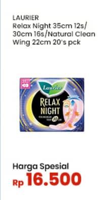 Promo Harga Laurier Relax Night/Natural Clean  - Indomaret
