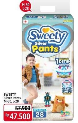 Promo Harga Sweety Silver Pants L28, M30 28 pcs - Alfamidi