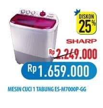 Promo Harga Sharp ES-M7000P-GG  - Hypermart