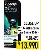 Promo Harga Close Up Pasta Gigi White Attraction Natural Smile 100 gr - Hypermart