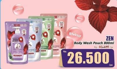 Promo Harga ZEN Anti Bacterial Body Wash 900 ml - Hari Hari