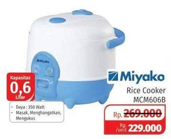 Promo Harga MIYAKO MCM-606 B Magic Com  - Lotte Grosir