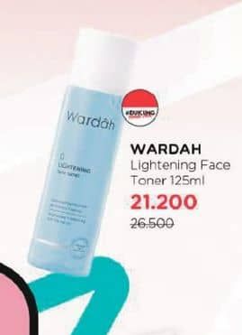 Promo Harga Wardah Lightening Face Toner 125 ml - Watsons