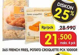 Promo Harga 365 French Fries/ Potato Croquette 1 kg - Superindo