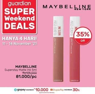 Promo Harga MAYBELLINE Super Stay Matte Ink 5 ml - Guardian