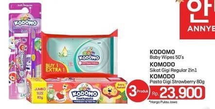 Promo Harga Kodomo Wipes/Pasta Gigi/Sikat Gigi  - LotteMart
