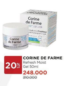Promo Harga CORINE DE FARME Refreshing Moist Gel Cream 50 ml - Watsons