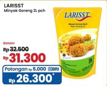 Promo Harga Larisst Minyak Goreng 2000 ml - Indomaret