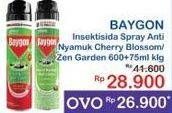 Promo Harga BAYGON Insektisida Spray Cherry Blossom, Zen Garden 600 ml - Indomaret