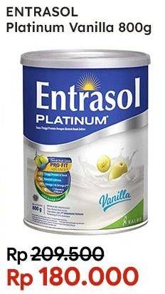 Promo Harga ENTRASOL Platinum Vanilla 800 gr - Indomaret